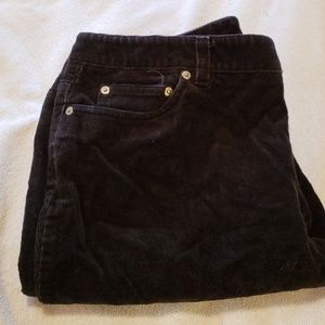 Black corduroy pants